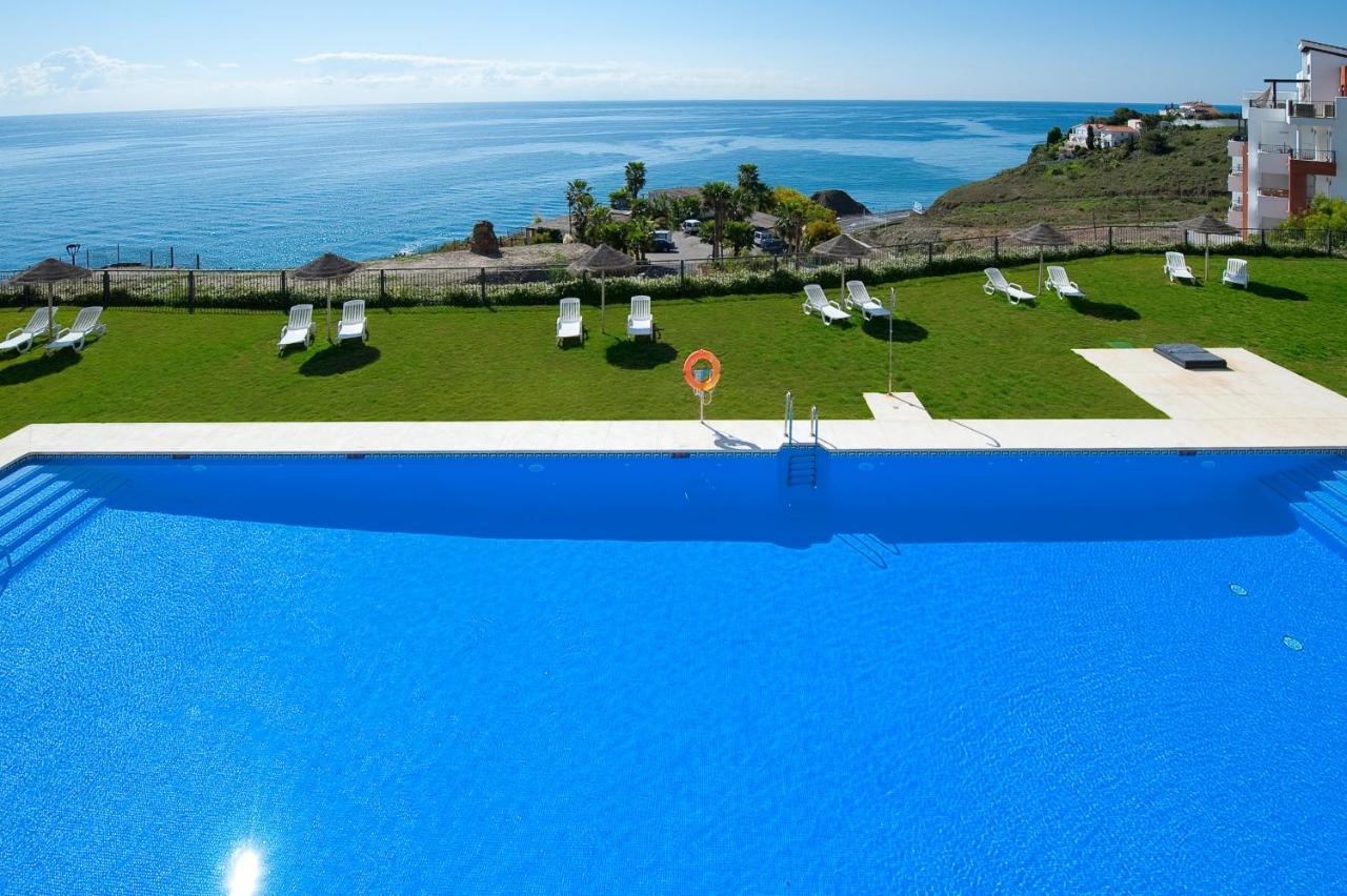 Precioso Apartamento 1 Dormitorio Con Vistas Mar Frontal Torrox Buitenkant foto