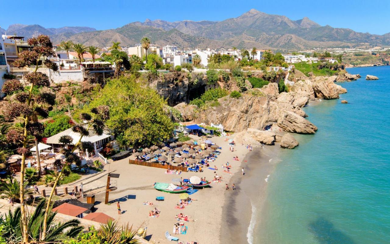 Precioso Apartamento 1 Dormitorio Con Vistas Mar Frontal Torrox Buitenkant foto