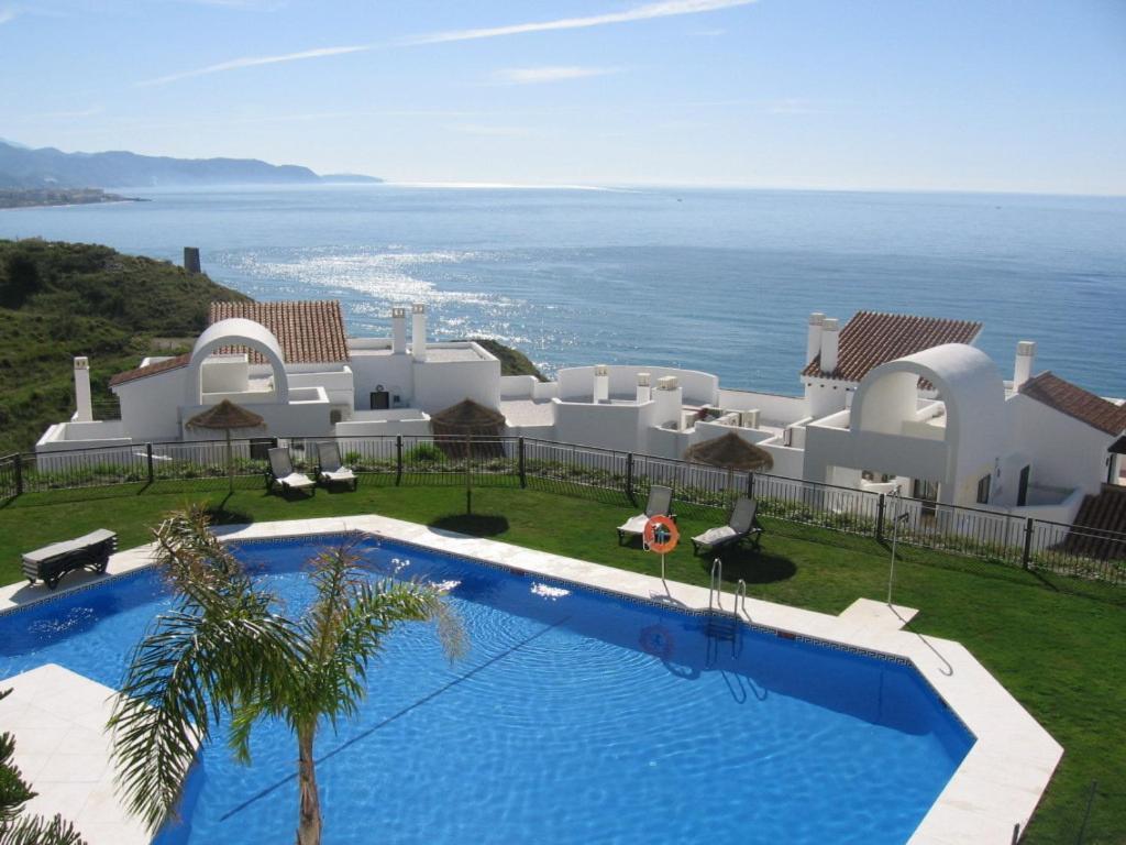 Precioso Apartamento 1 Dormitorio Con Vistas Mar Frontal Torrox Buitenkant foto